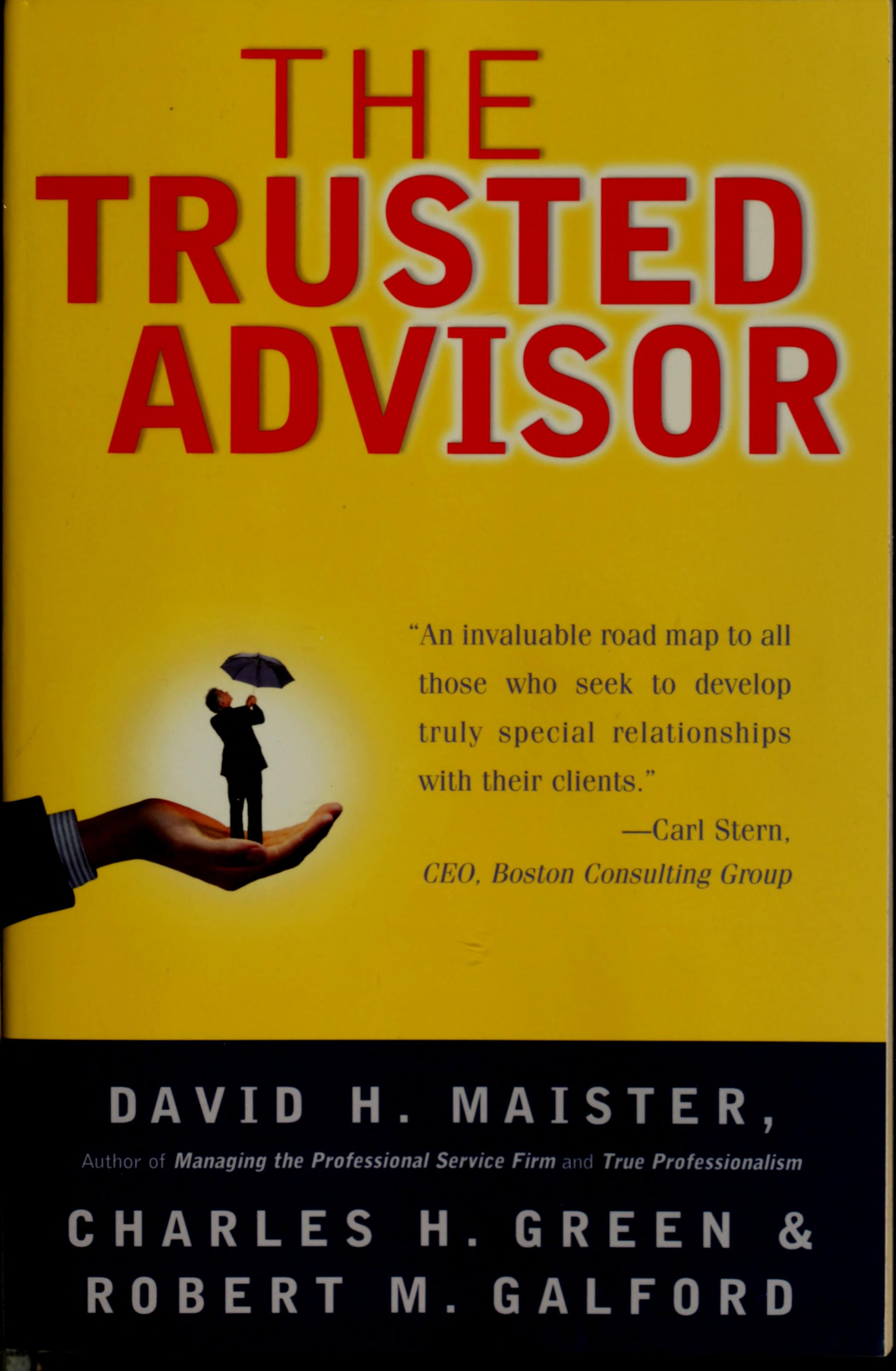 The trusted advisor cover
