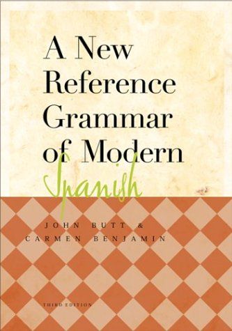 A new reference grammar of modern Spanish cover