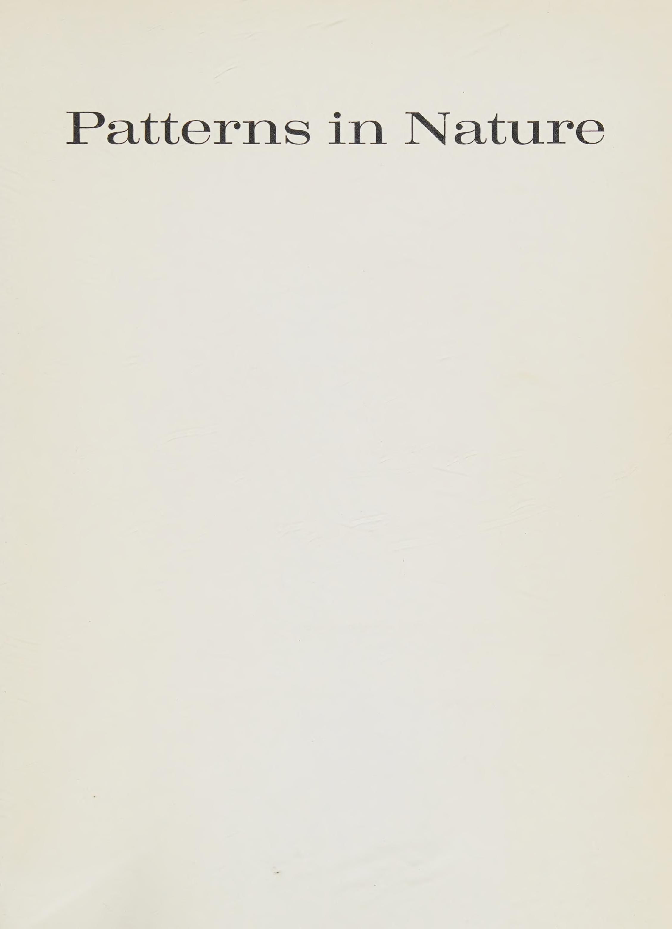 Patterns in nature cover