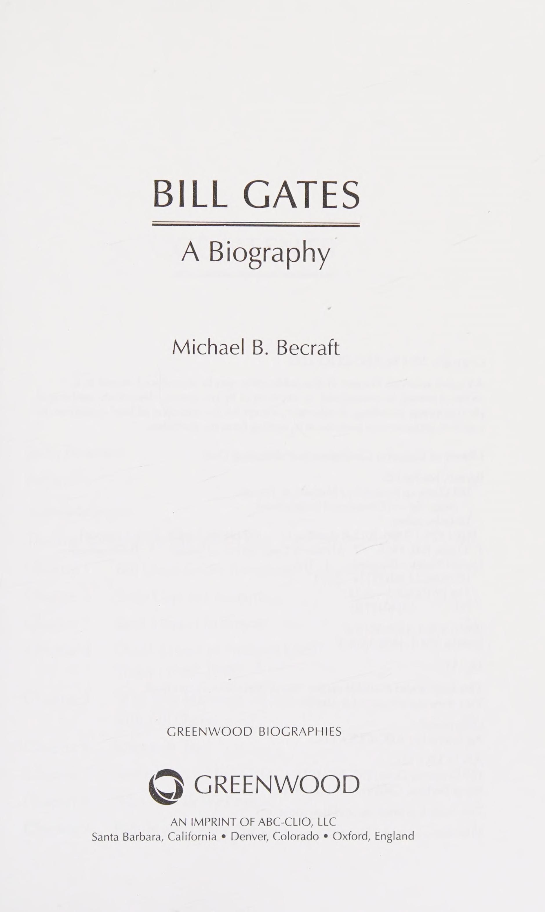Bill Gates cover