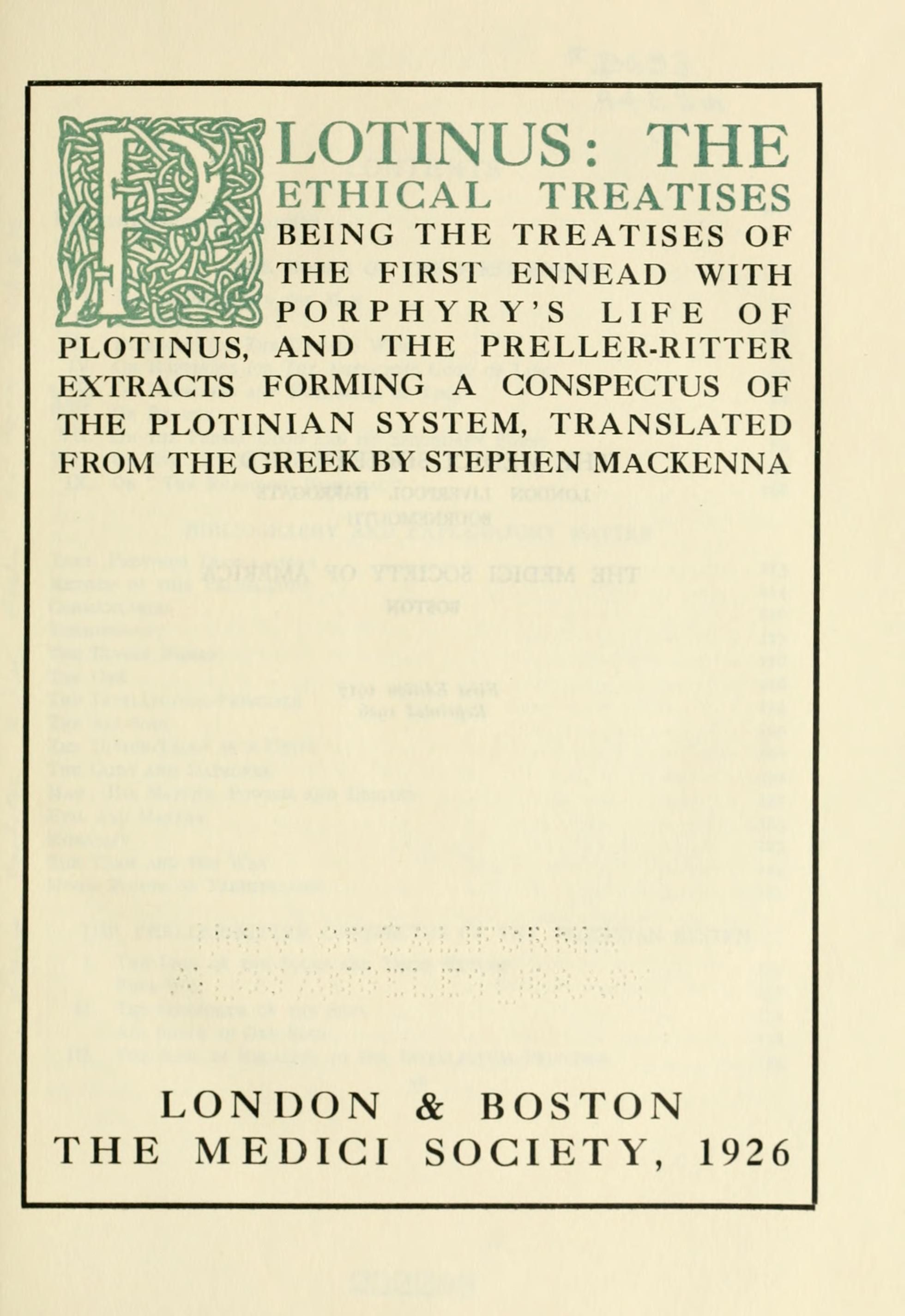 Enneads cover