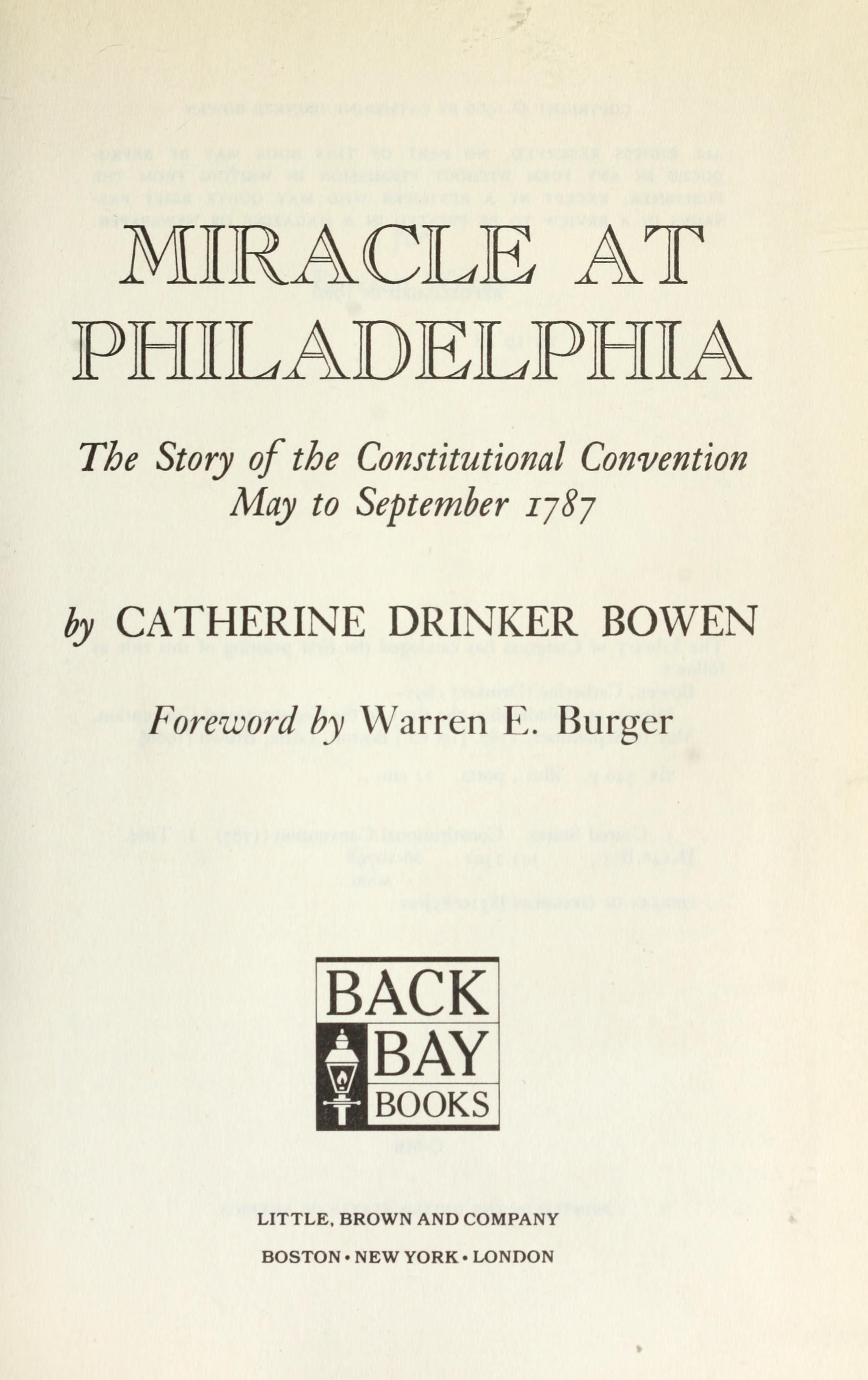 Miracle at Philadelphia cover