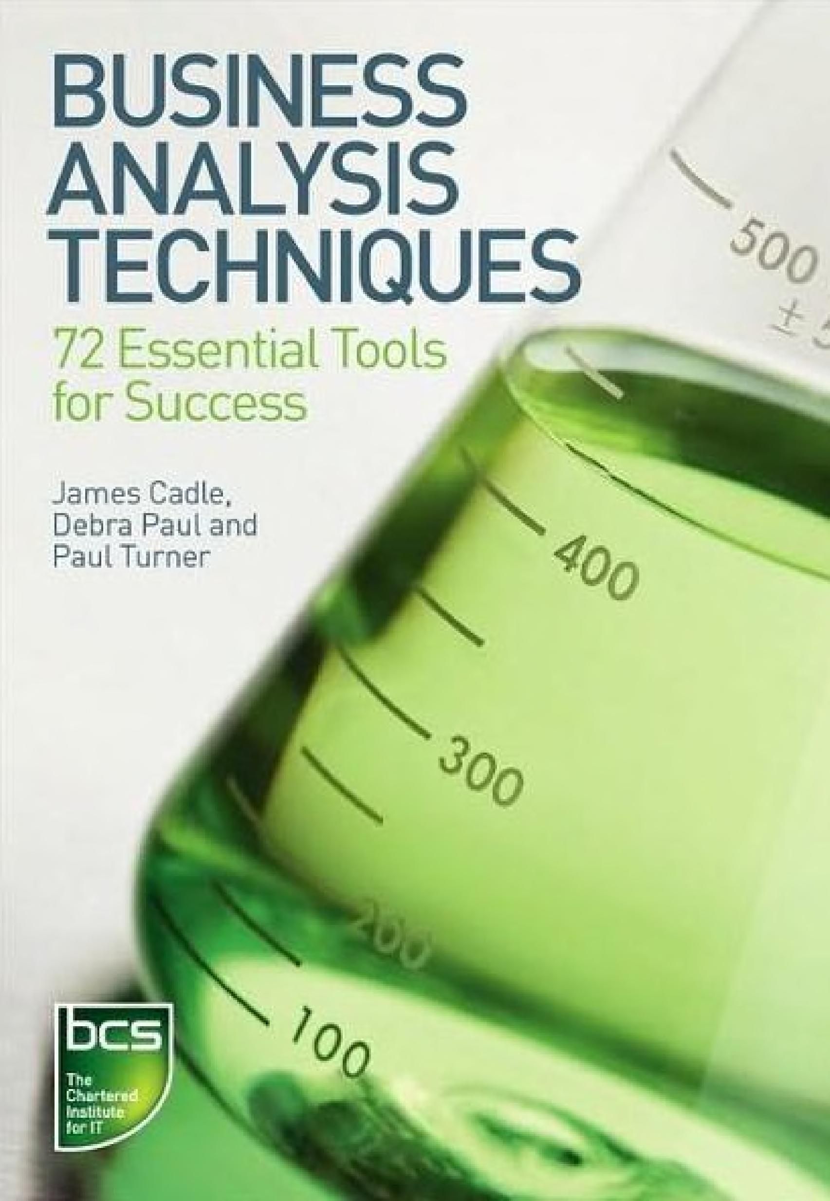 Business analysis techniques cover