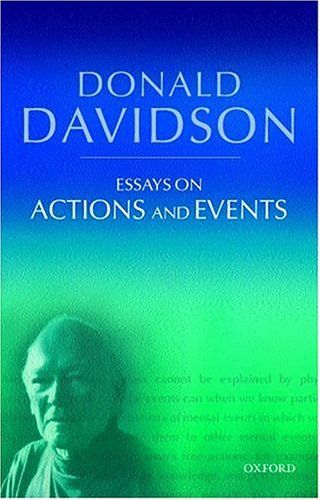 Essays on actions and events cover
