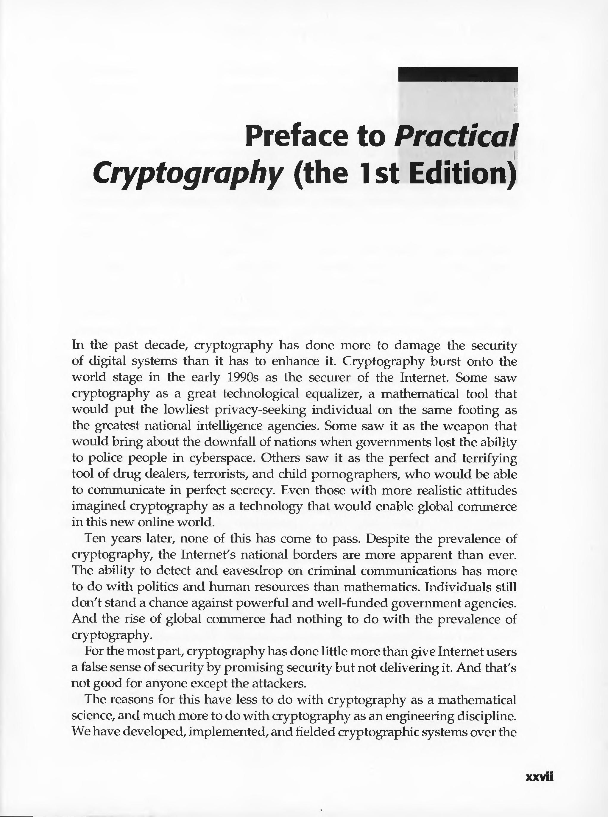 Cryptography engineering cover
