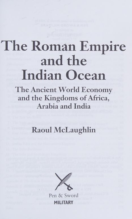 Roman Empire and the Indian Ocean cover