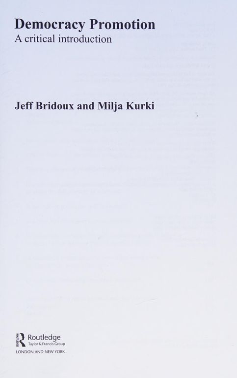 Democracy Promotion cover