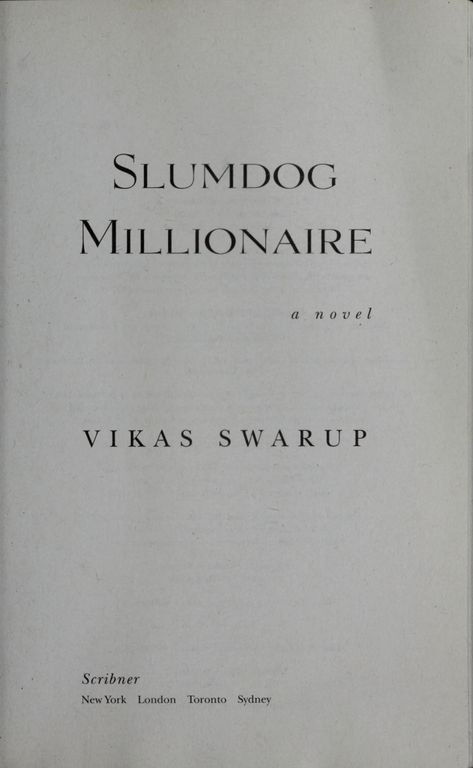 Slumdog millionaire cover