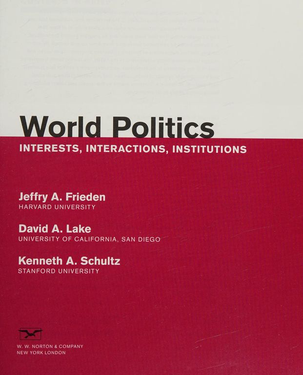 World politics cover