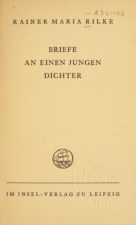 Letters to a young poet cover