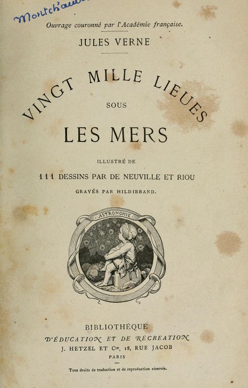 Vingt mille lieues sous les mers cover