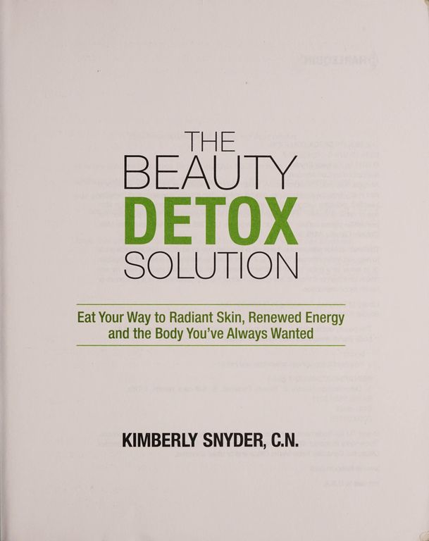 The beauty detox solution cover