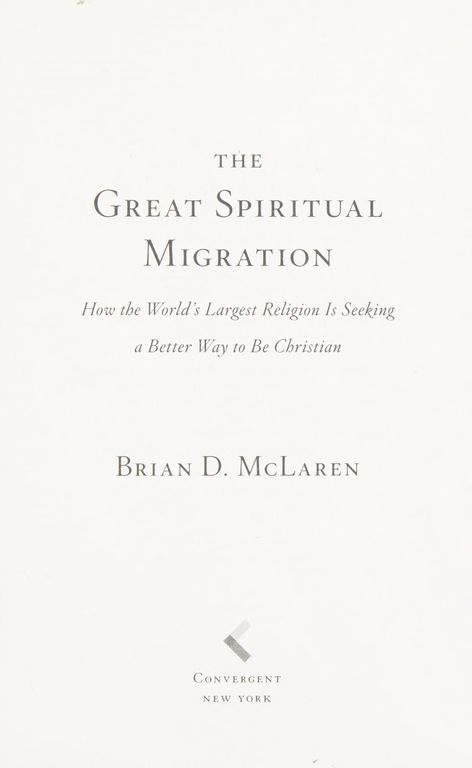 The great spiritual migration cover