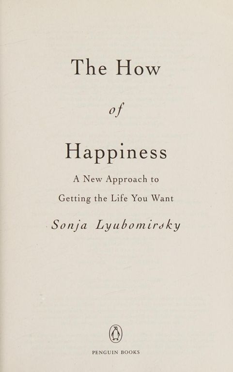 The how of happiness cover