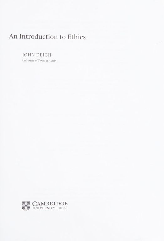 An introduction to ethics cover