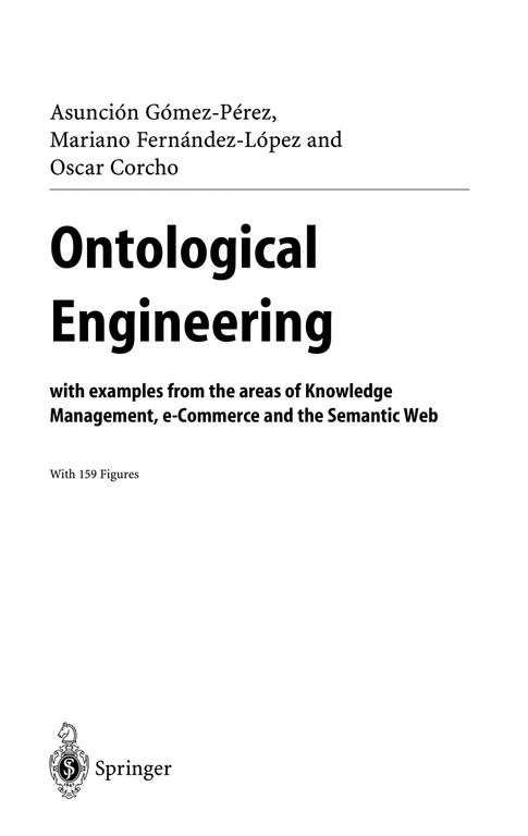 Ontological engineering cover