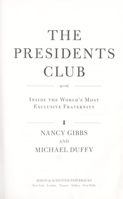 The presidents club cover