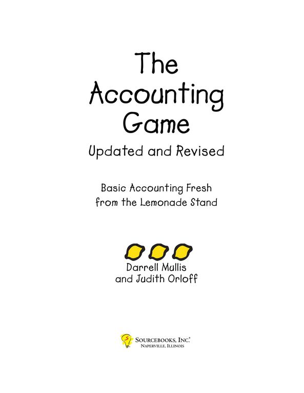 The accounting game cover