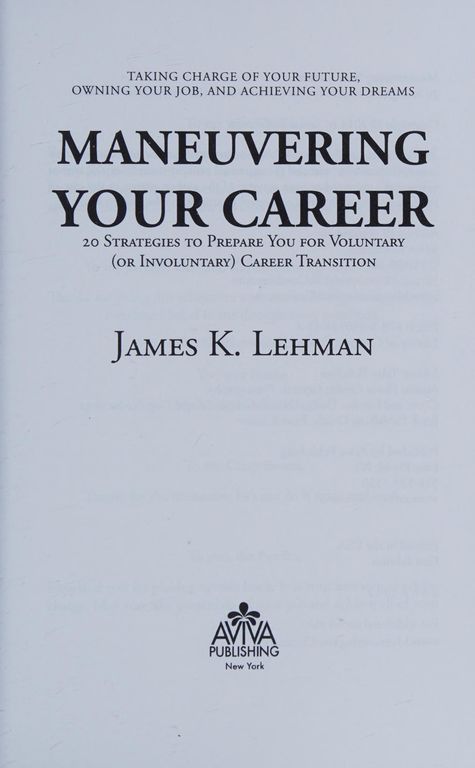 Maneuvering your career cover