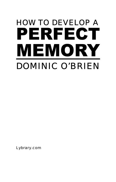 How to Develop a Perfect Memory cover