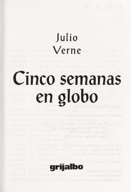 Cinq semaines en ballon cover