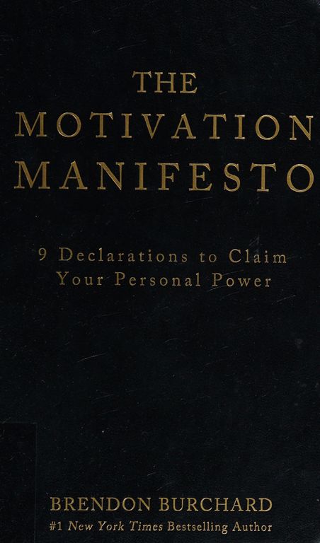 The motivation manifesto cover