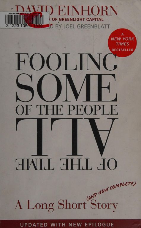 Fooling some of the people all of the time cover