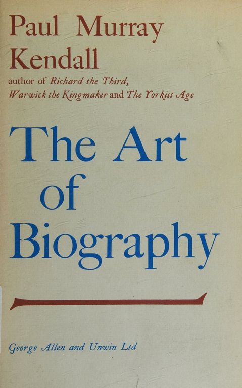The art of biography cover