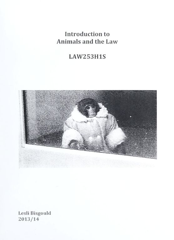 Introduction to animals and the law 封面