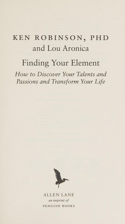 Finding Your Element cover