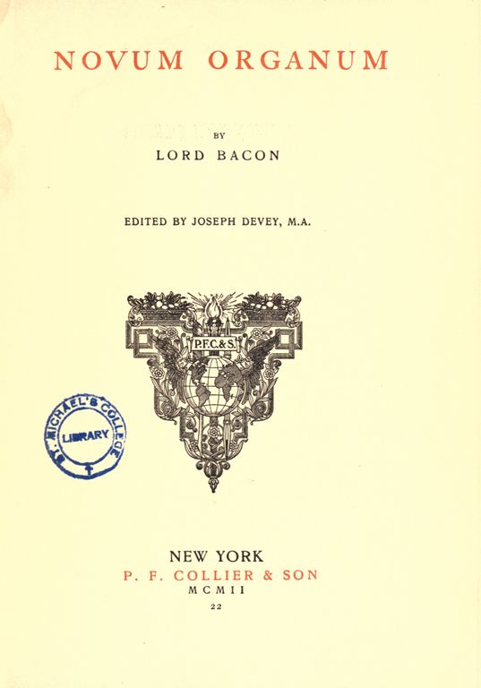 Novum organum cover