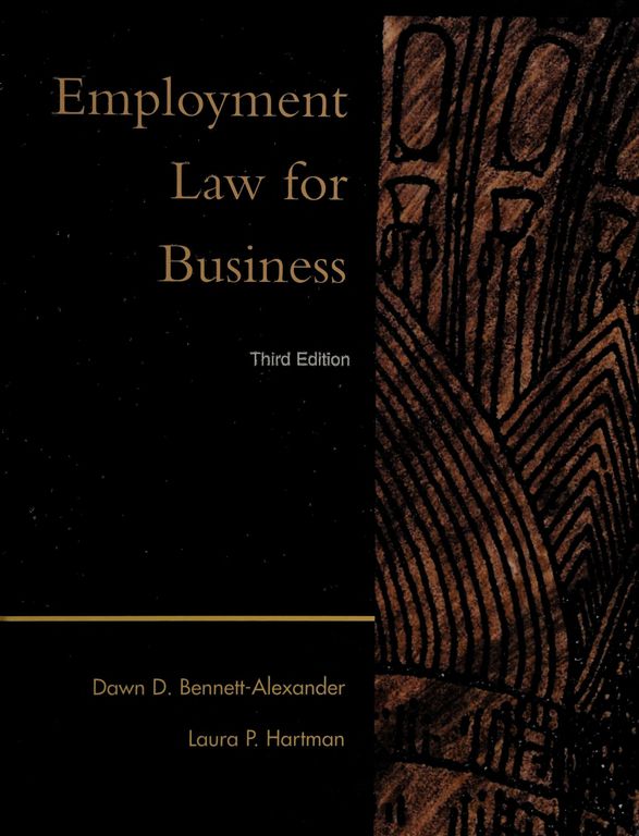 EMPLOYMENT LAW FOR BUSINESS cover