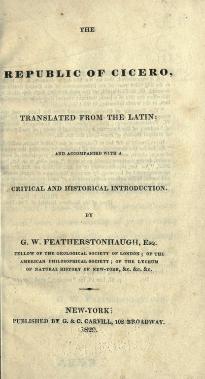 The republic of Cicero cover