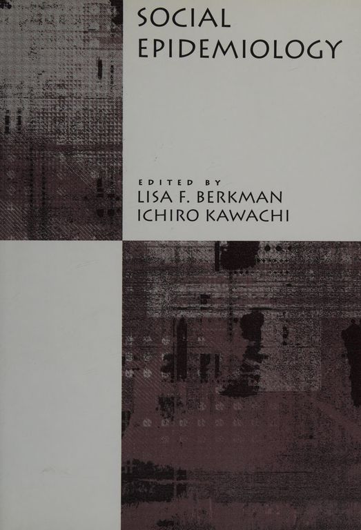 Social epidemiology cover