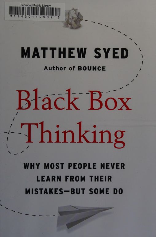 Black box thinking cover