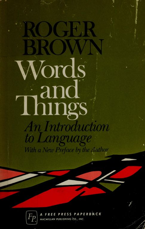 Words and things cover