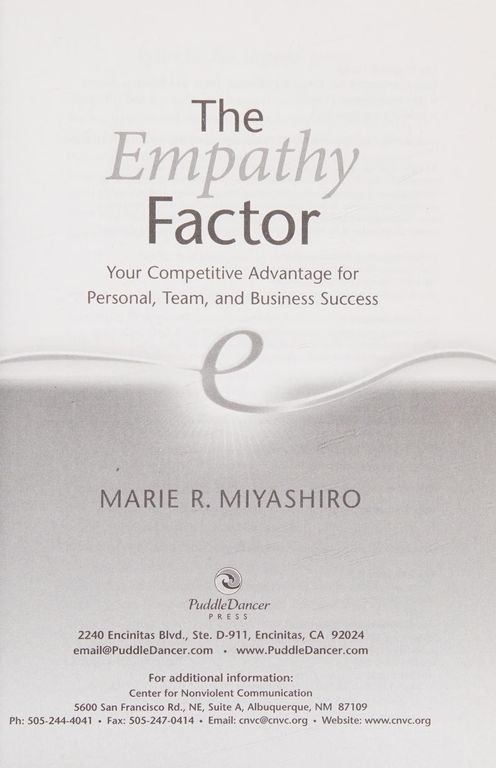 The empathy factor cover