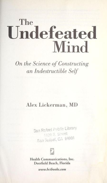 The undefeated mind cover