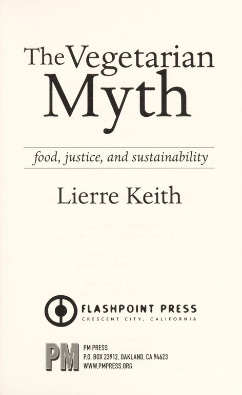The Vegetarian Myth cover