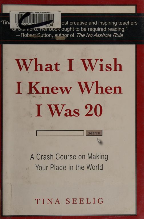 What I wish I knew when I was 20 cover