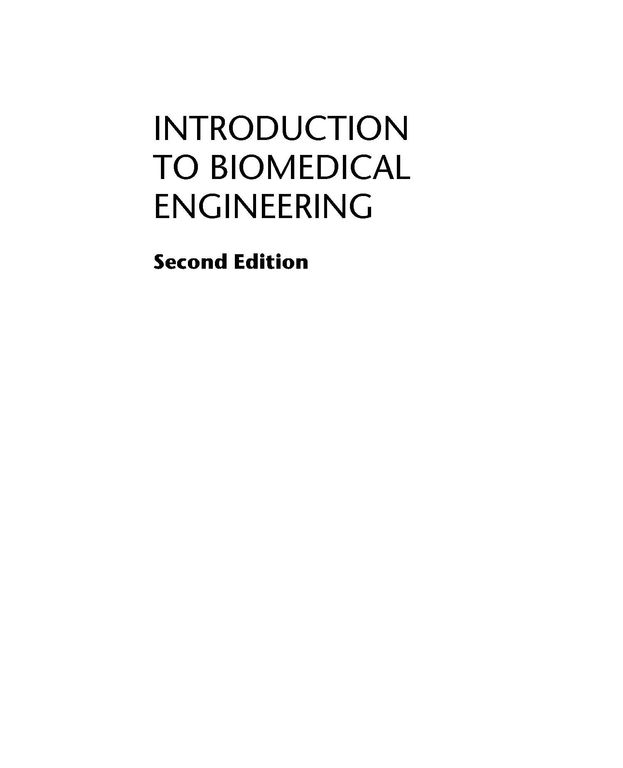 Introduction to biomedical engineering cover