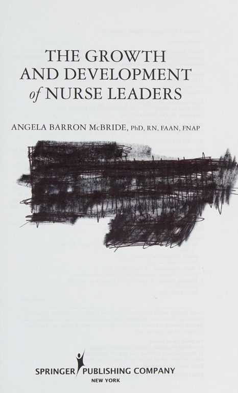 The growth and development of nurse leaders 封面