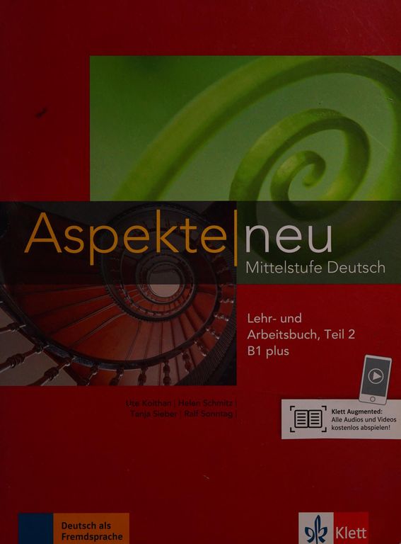 Aspekte neu b1+, libro del alumno y libro de ejercicios, parte 2 + cd cover
