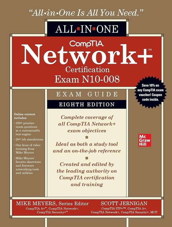 CompTIA Network+ Certification All-In-One Exam Guide, Eighth Edition (Exam N10-008) cover