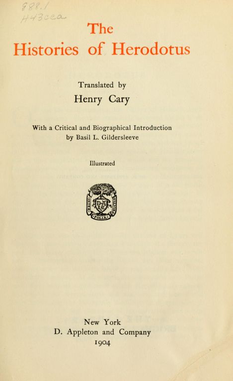 The histories of Herodotus cover