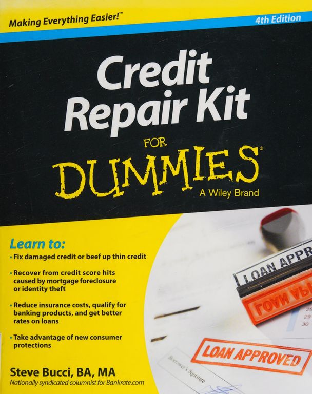 Credit repair kit for dummies cover