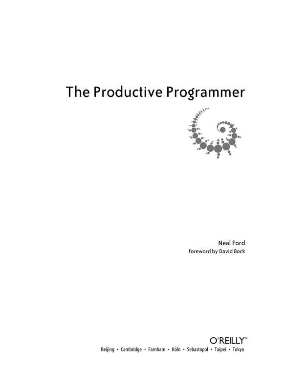 The productive programmer cover