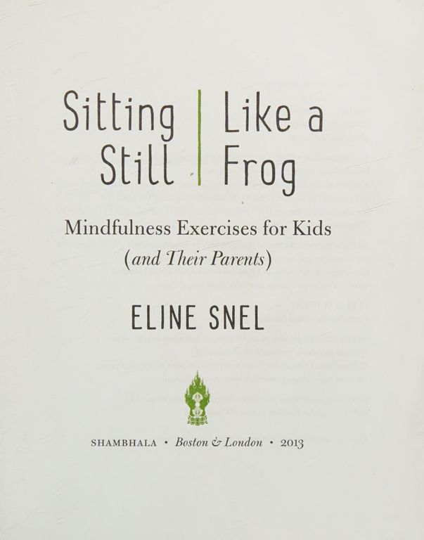Sitting still like a frog cover