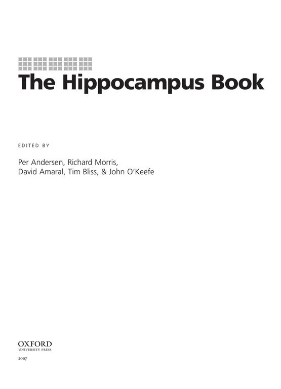 The hippocampus book cover