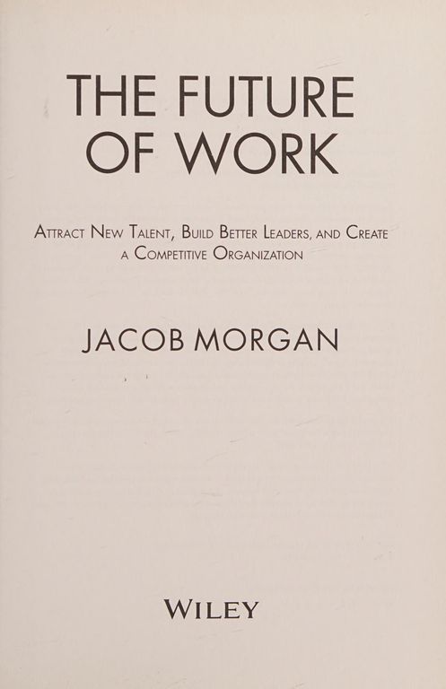 The future of work cover
